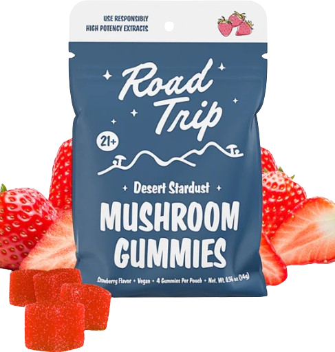 road trip desert stardust mushroom gummies