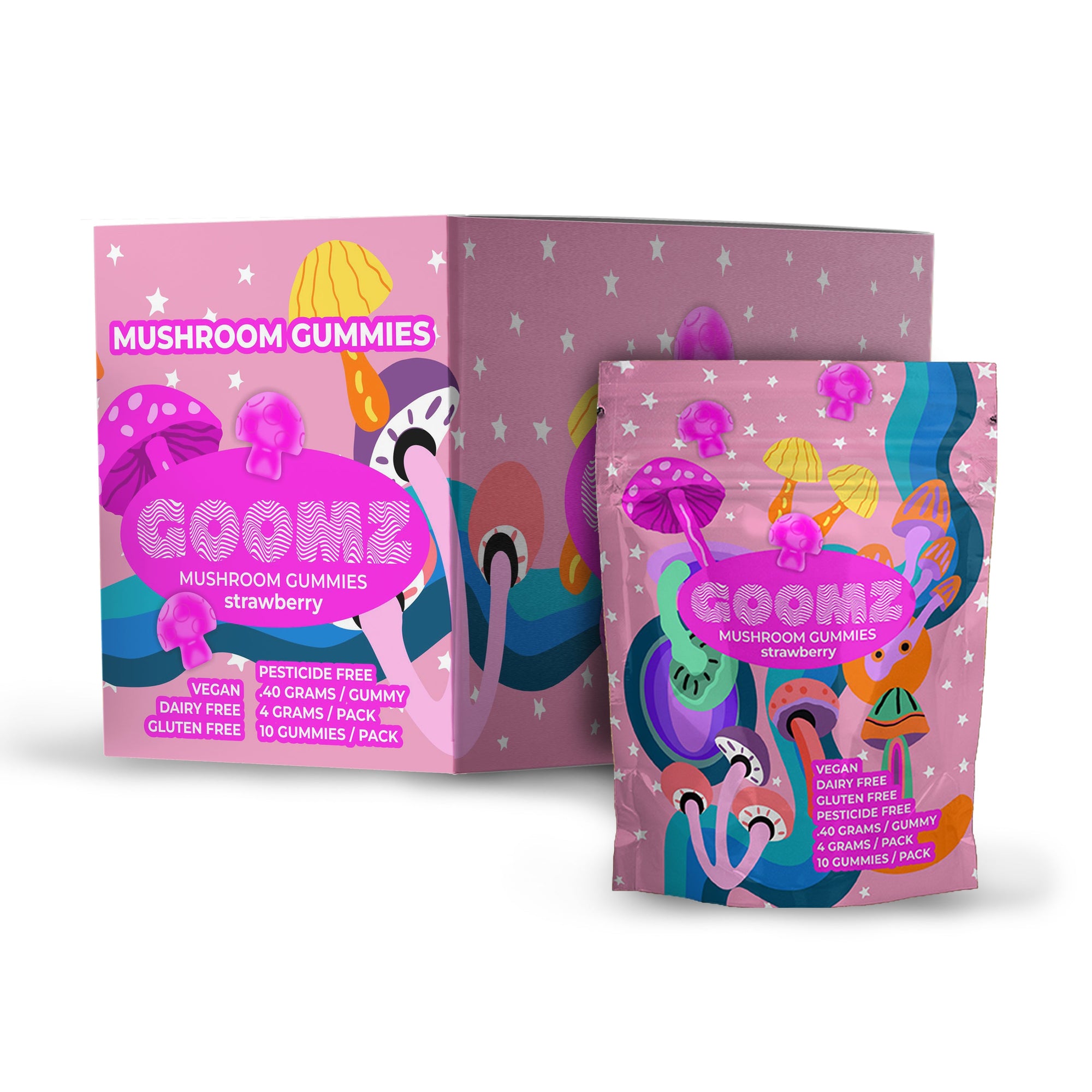 Magic mushroom gummies by goomz strawberry 