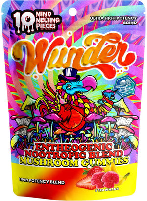 Wunder Ultra High Potency Blend Entheogenic Nootropic Blend Mushroom Gummies